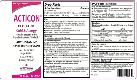 ACTICON PEDIATRIC 포장