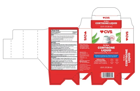 CVS Cortisone Liquid packaging
