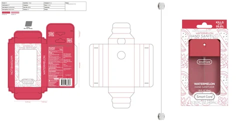 Smart Care Hand Sanitizer Watermelon 포장