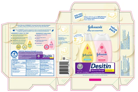 Johnsons Baby Care Essentials Gift Set 포장