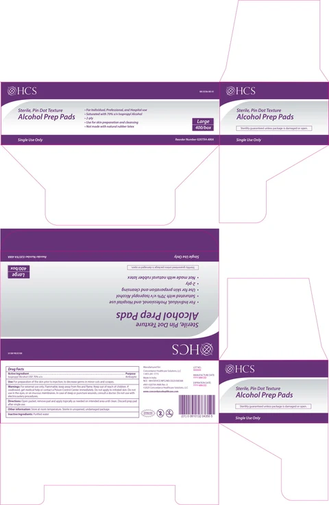 HCS Alcohol Prep Pad Large 포장