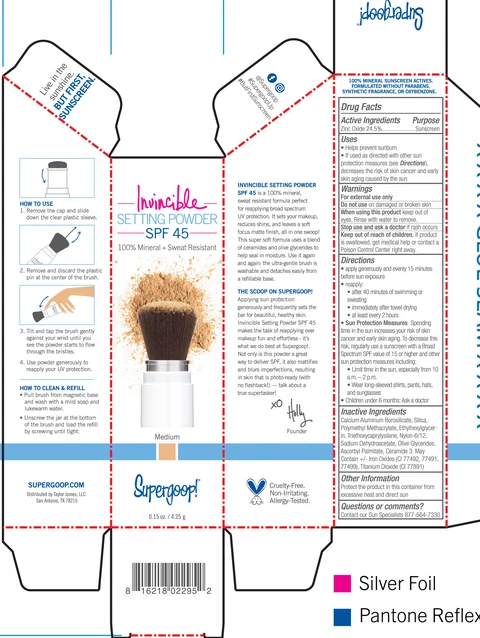 Invincible Setting Powder SPF 45 medium 포장