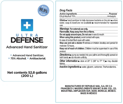 Ultra Defense Advanced Hand Sanitizer 포장