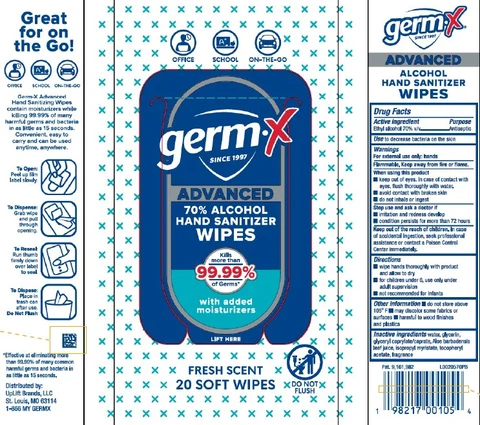 Hand Sanitizing Wipes packaging