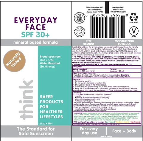 Think Every Day Face Sunscreen SPF 30 packaging