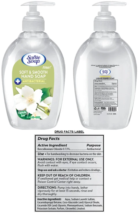 Softie SOFT AND SMOOTH HANDSOAP ANTIBACTERIAL White Tea 포장