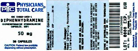 diphenhydramine hydrochloride packaging