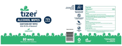 Tizer Wipes packaging