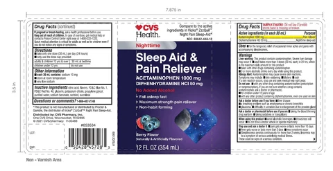 CVS NighttimeSleep Aid 포장