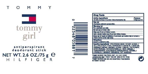 TOMMY GIRL ANTIPERSPIRANT DEODORANT 포장