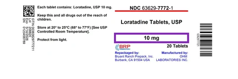 Loratadine Allergy Relief packaging