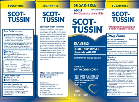 Scot-Tussin Diabetes Cough Formula with DM 포장