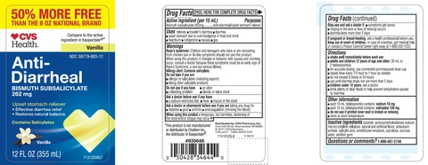 CVS Health Anti-Diarrheal Vanilla packaging