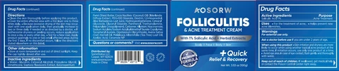 AOSORW Folliculitis and Acne Treatment Cream 포장