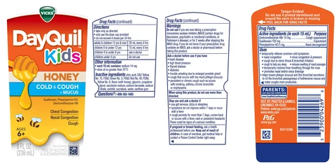 Vicks DayQuil KidsCold Cough plus Mucus 포장