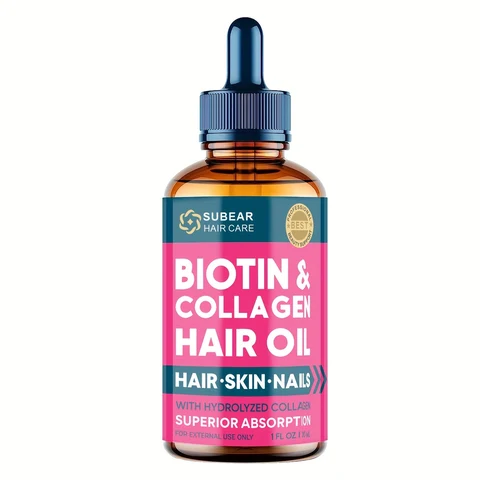 Subear Hair Care Biotin Collagen Hair Oil 포장