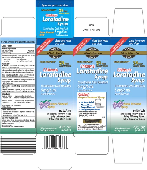 Best Choice Childrens Loratadine 포장