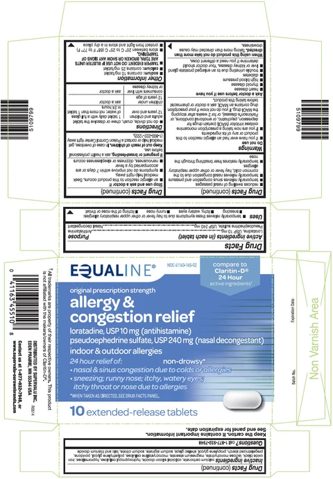 Loratadine and Pseudoephedrine packaging