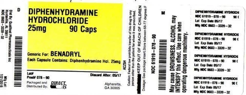 DIPHENHYDRAMINE HYDROCHLORIDE 포장