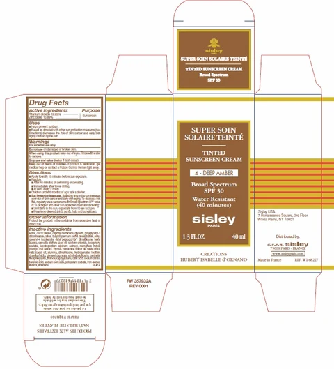 Tinted Sunscreen Cream SPF 30 4-Deep Amber packaging