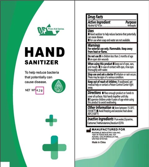 Hand Sanitizer packaging