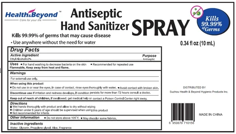 Health and Beyond Antiseptic Hand Sanitizer packaging