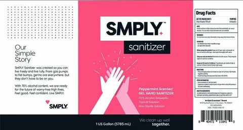 SMPLY Sanitizer Peppermint 포장