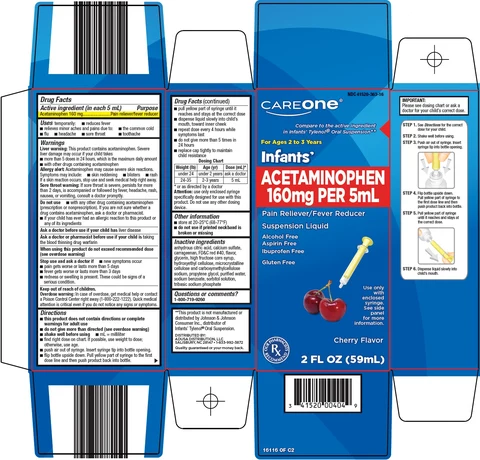 CareOne Infants Acetaminophen 포장