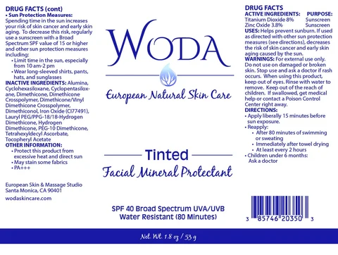Tinted Facial Mineral Protectant packaging