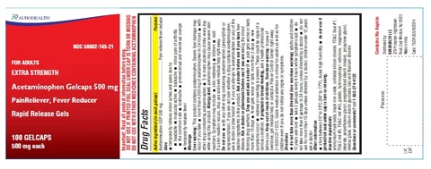 Acetaminophen Extra Strength 포장