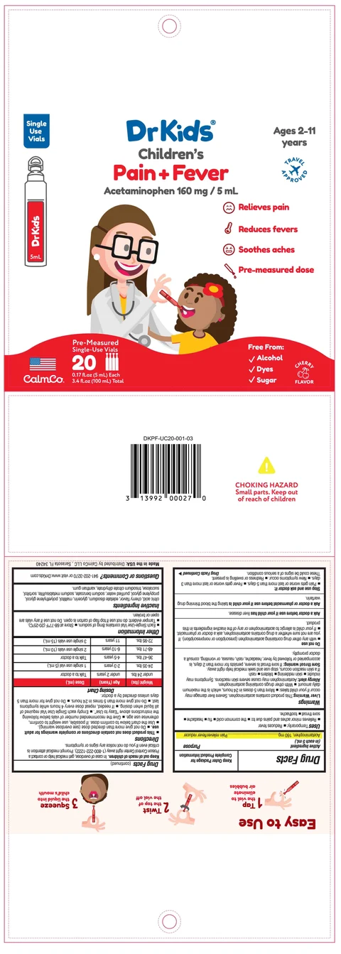 Childrens Pain and Fever packaging