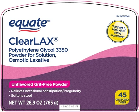 equate clear lax packaging