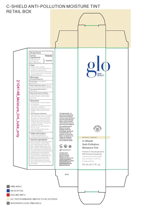 glo Skin Beauty C-Shield Anti-Pollution Moisture Tint Broad Spectrum SPF 30 packaging