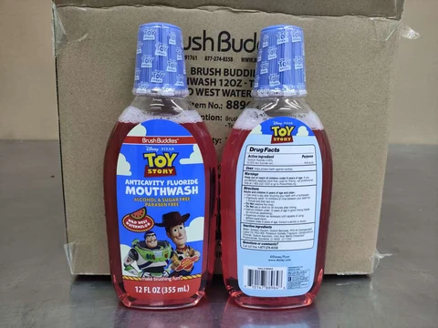 Brush Buddies Mouthwash Toy Story Wild West Watermelon packaging