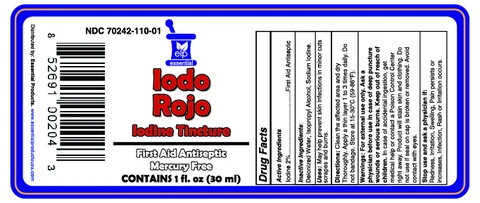 Iodine Tincture Rojo 포장