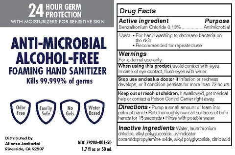 Anti-microbial Alcohol Free Hand Sanitizer 포장