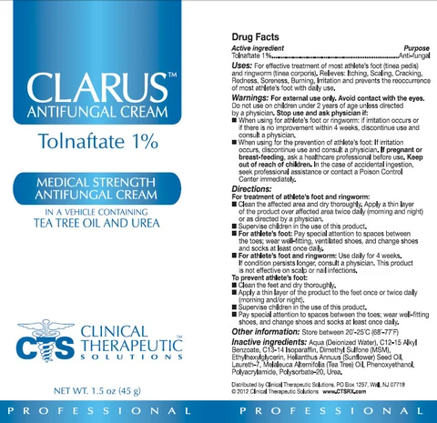 CLARUS Antifungal packaging