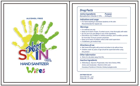 Sweet Skin Etc Hand Sanitizer Wipes 포장