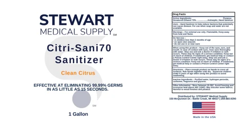 Citri-Sani70 Sanitizer packaging