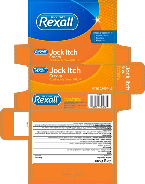 Rexall Jock Itch packaging