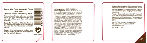 BETULA ALBA JUICE WHITE GELFOR MEN 포장
