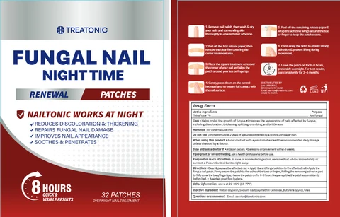 Initial Treatonic FUNGAL NAIL RENEWAL PATCHES packaging
