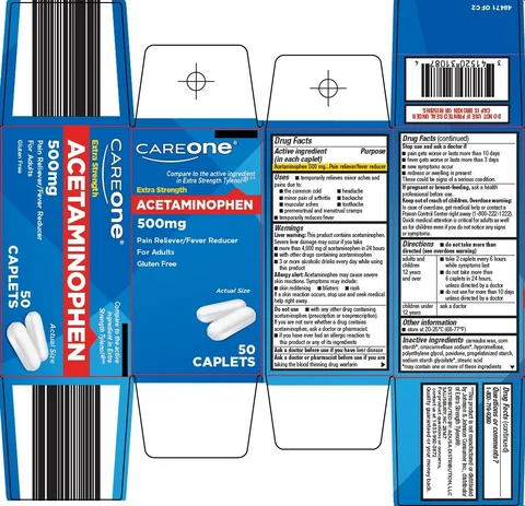 CareOne Acetaminophen 포장