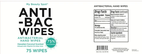 BB1720D ANTIBACTERIAL HAND WIPES HAWAIIAN COCONUT SCENTEDBB1720D 포장