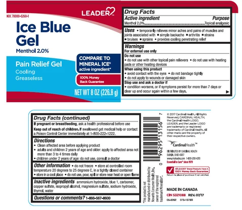 Leader Ice BlueAnalgesic packaging
