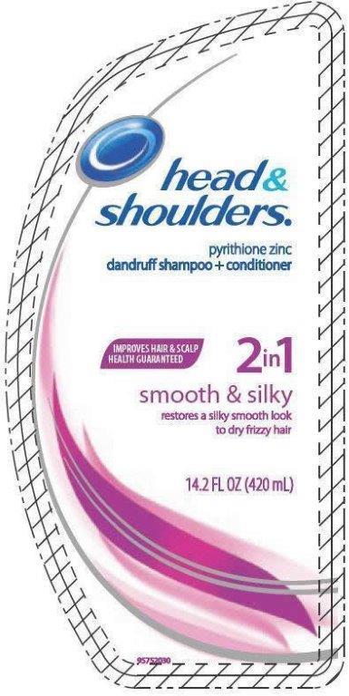 Head And Shoulders2 in 1 Smooth and silky packaging