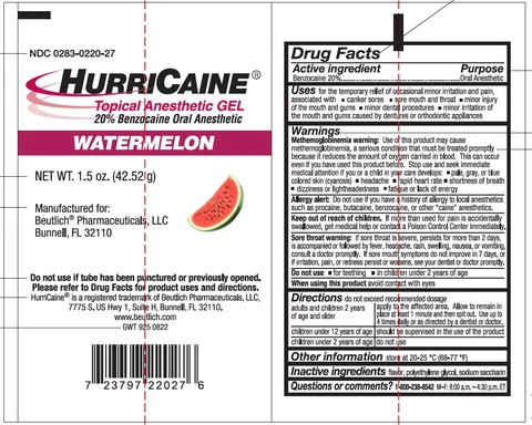 HurriCaineTopical Anesthetic 포장