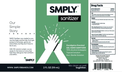 SMPLY Eucalyptus Hand Sanitizer 포장