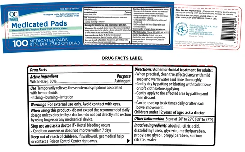 Quality Choice Medicated Pads 포장