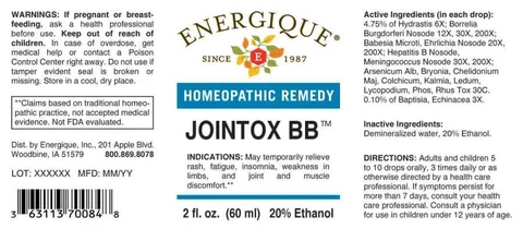 Jointox BB packaging